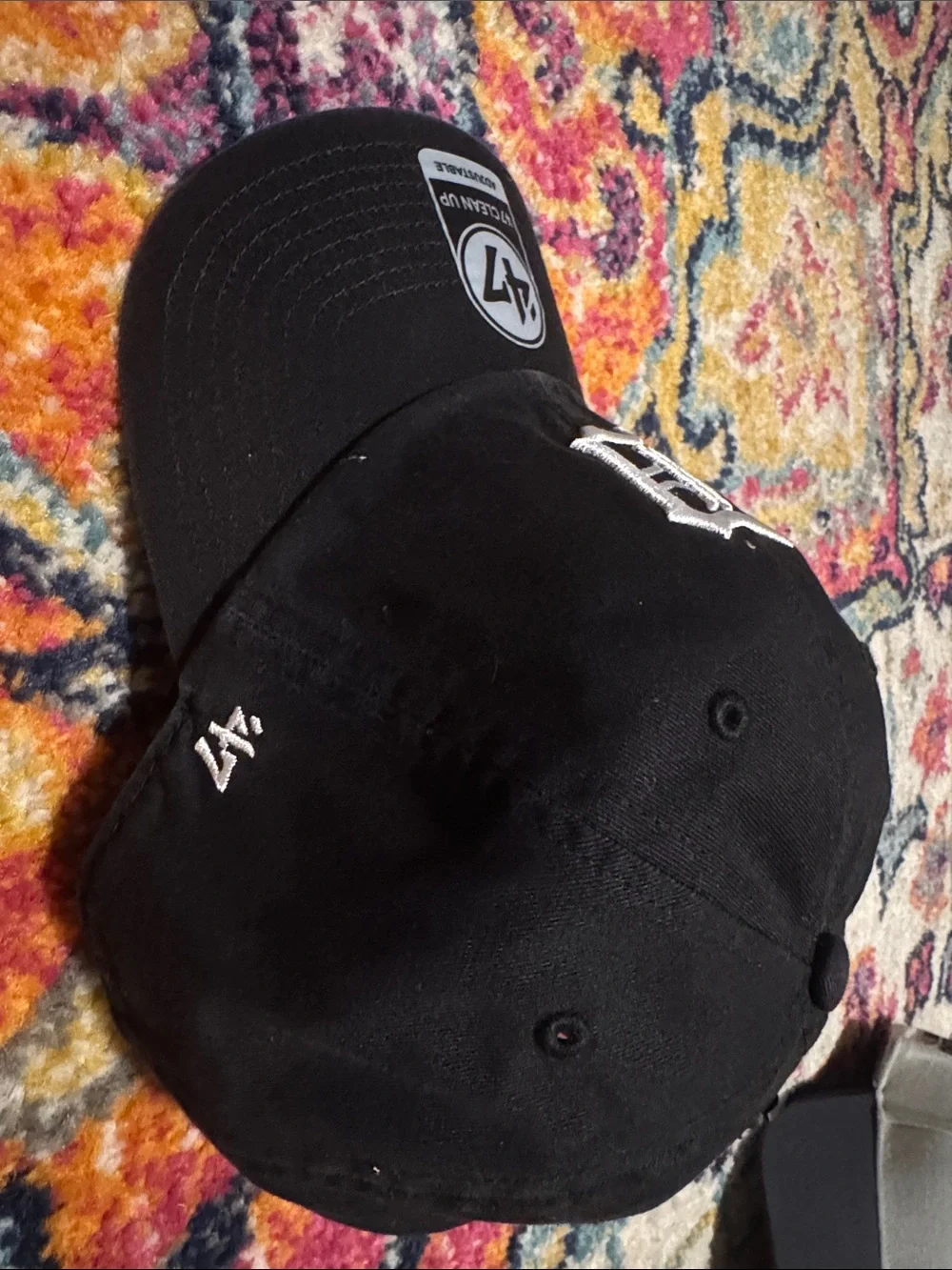 47 Black Cap with White Detroit 